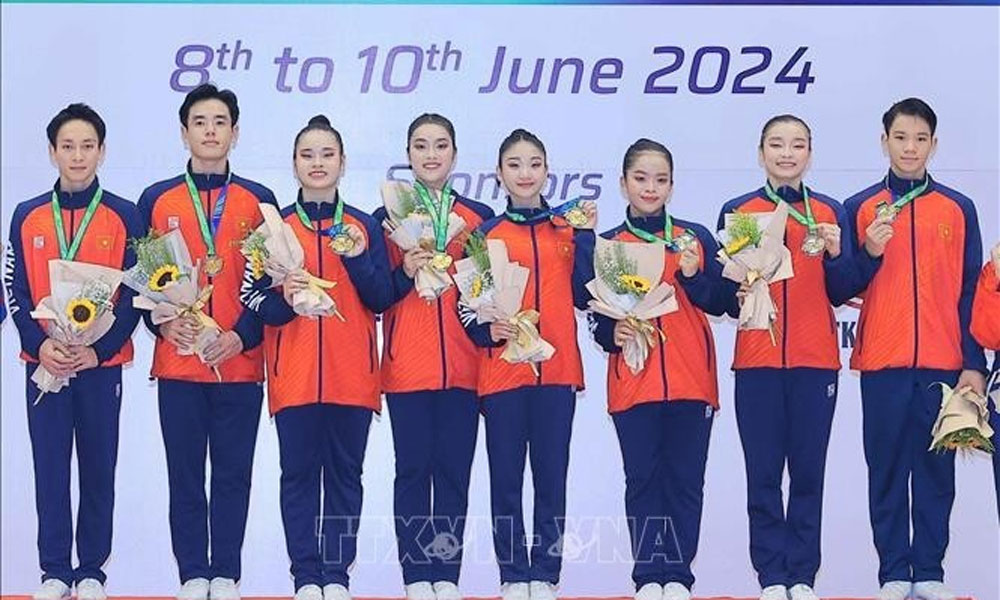 Vietnam tops 9th Aerobic Gymnastics Asian Championship